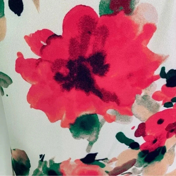 Eliza J Puff Sleeve Floral Sheath Dress Size 4 NWT - Picture 9 of 14